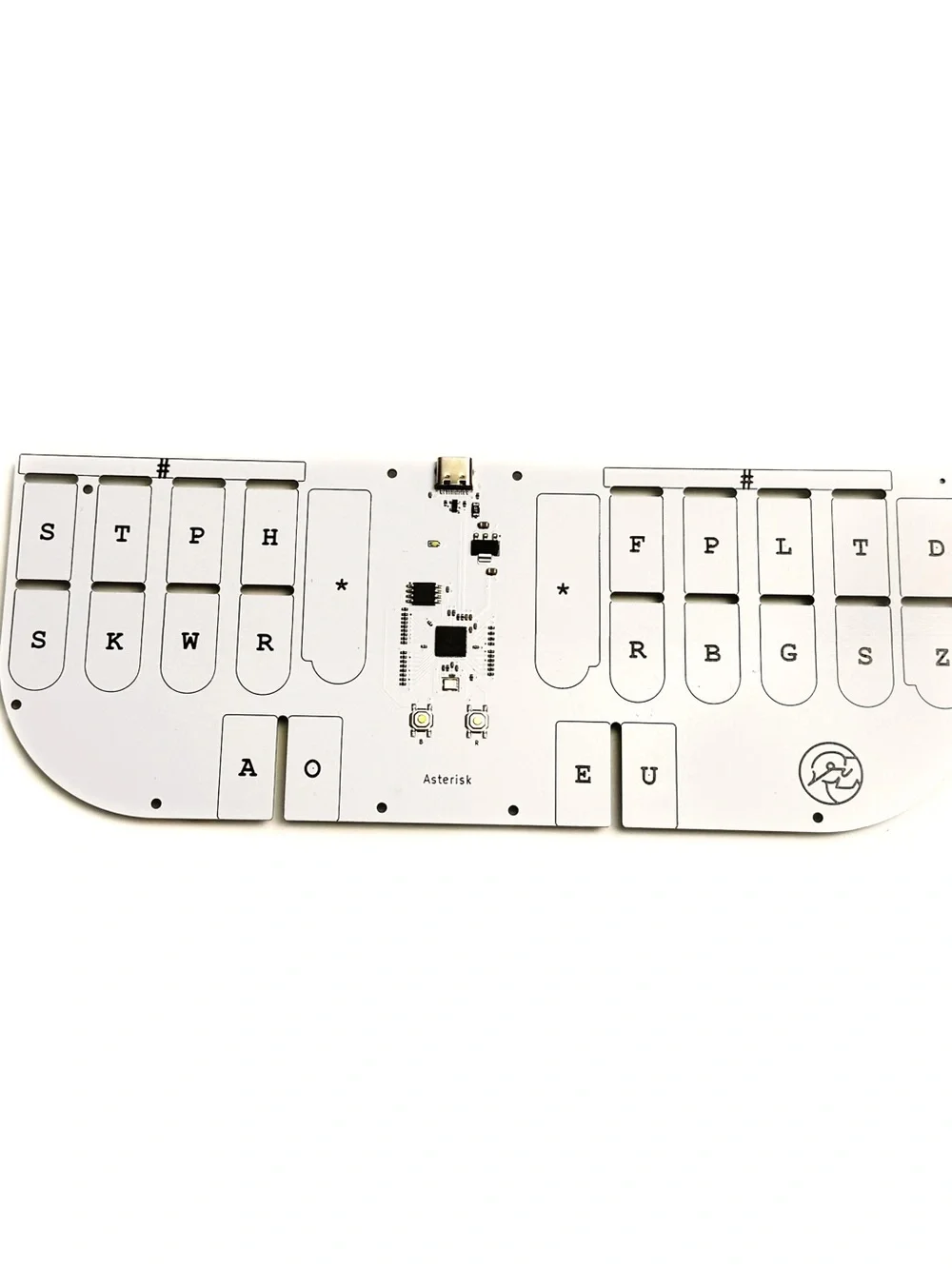 Asterisk V2 Steno Keyboard - White